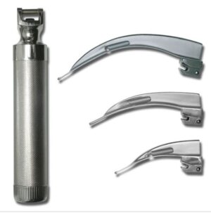 Kit Laringoscópio Convencional Metal com Lâminas Curvas nº 2,3 e 4