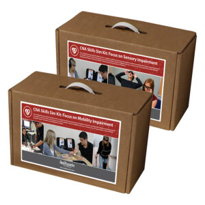 Kit de Simulação de Habilidades CNA - Foco em Comprometimento Sensorial