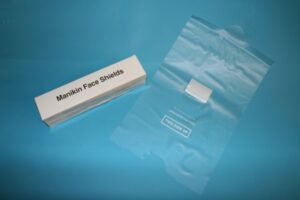 Escudos faciais de mannikin descartáveis